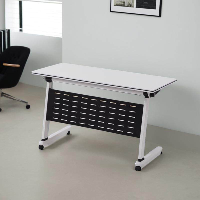 简约办公折叠培训桌拼接组合会议桌长条桌阅览桌培训机构课桌滑轮