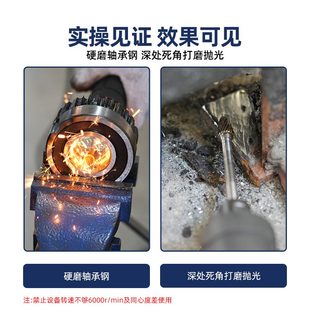 迪跃加长硬质合金旋转锉钨钢打磨头铣刀钻头不锈钢扩孔内磨头100