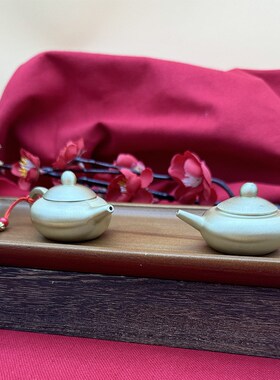 黄铜小水壶地摊小铜器金属摆件铜工艺品办公室茶道茶具铜器把把壶