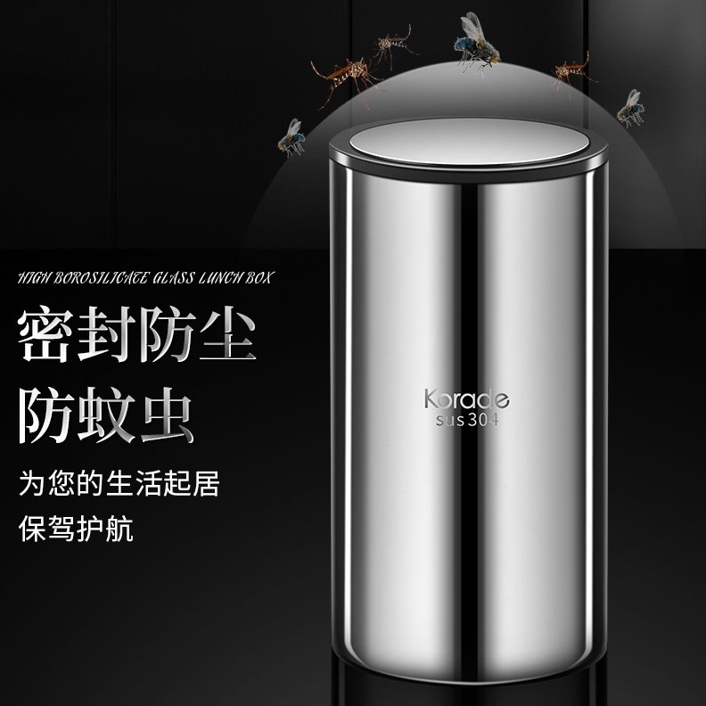 一键按压式牙签筒304不锈钢新款牙签盒家用高颜值便携密封牙签罐