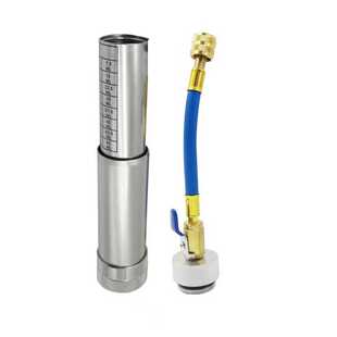 带球阀冷冻油加注工具R12R134a空调油加注筒 带直接冷媒油加注器