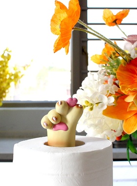 厂家家居用品树脂工艺品家庭日用品场所摆件装饰趣味猫爪纸筒