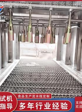 供蹄应牛蹄驴烧毛机 机连续式猪皮烧毛机全自IRN动猪 头肉烧毛设