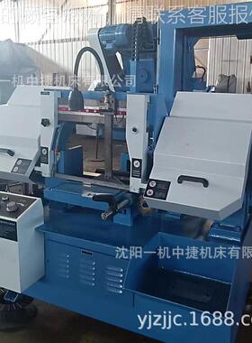 B4028带锯液压半动龙门G金属切割锯床GB4250卧式铝床型自材锯床