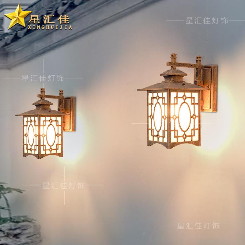 阳台防露水壁灯门新式复古WBF户外庭院台花园别墅大口中柱子室外