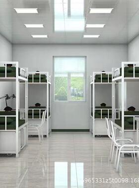 REQ上下铺铁架高低床床层床铁艺床组合营具单床学生组合单人床床