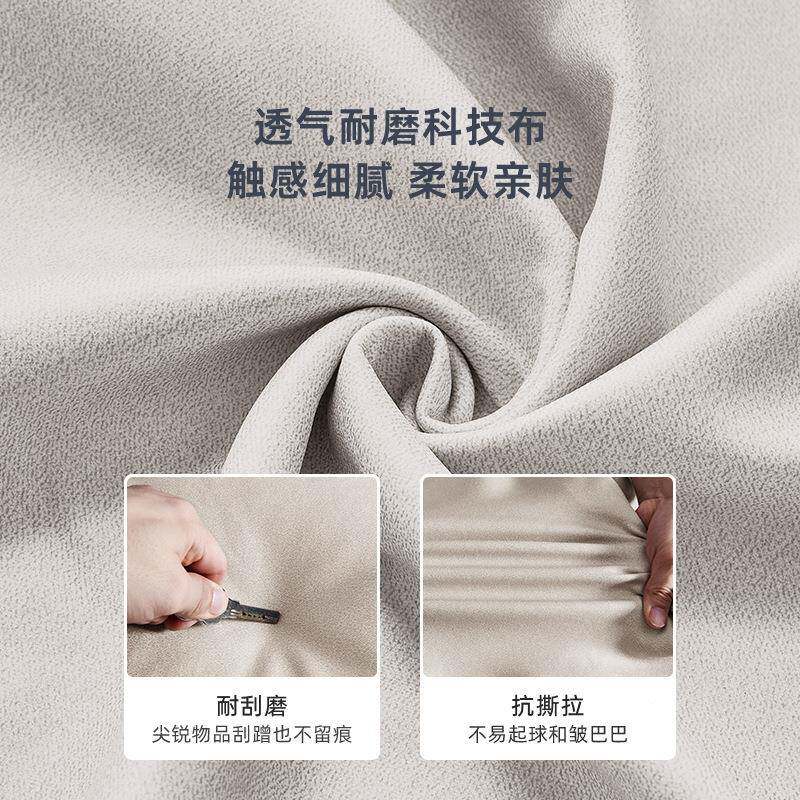 冬熊现代.简约落地款布艺床主布卧室双人婚18米意床式轻奢科USC技