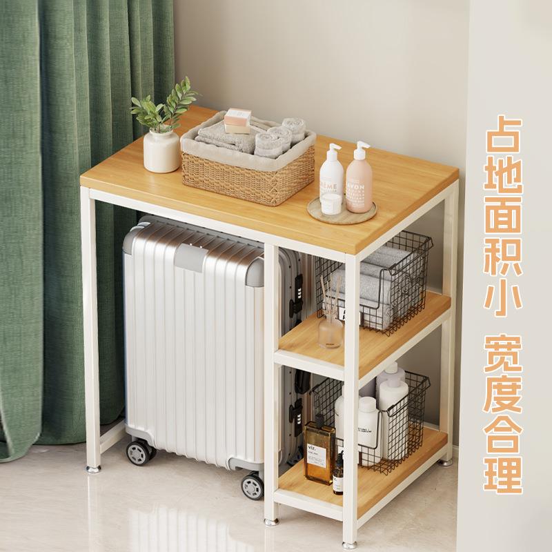 阳台置物架收纳架家用下空式铁架子行李箱杂物多层储物架落地货架