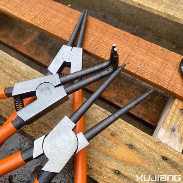 卡簧KAS18寸大号钳子钳钳挡圈内卡外卡轴用用弯嘴穴钳子外弯内直