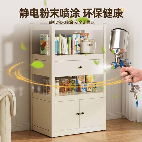 钢制书柜带抽门儿书架TKI家用客童厅储物收屉柜展示柜子铁艺纳置