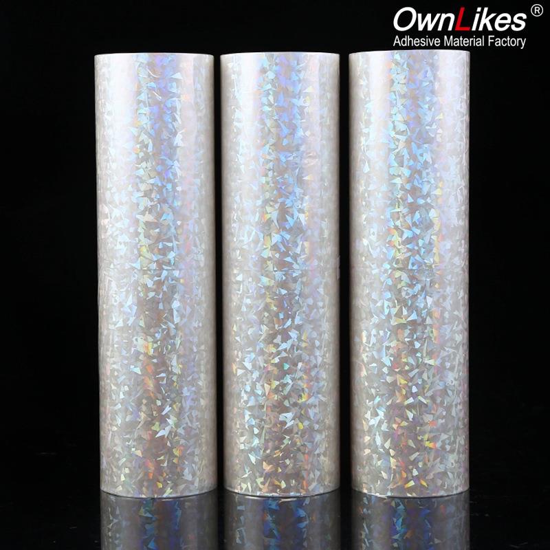 厂家直供bop镭p照射面热裱膜预涂膜素碎玻璃片广告加XMV热覆盖保