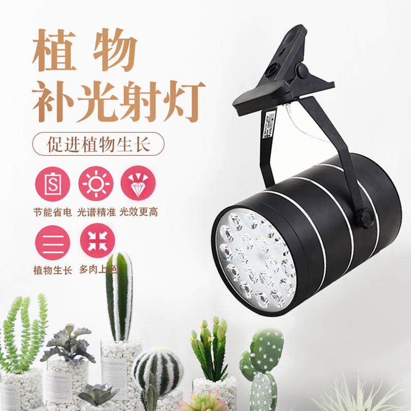 全光植物生长补谱光夹灯子发财树茎多VXP肉叶植物花卉水补光灯