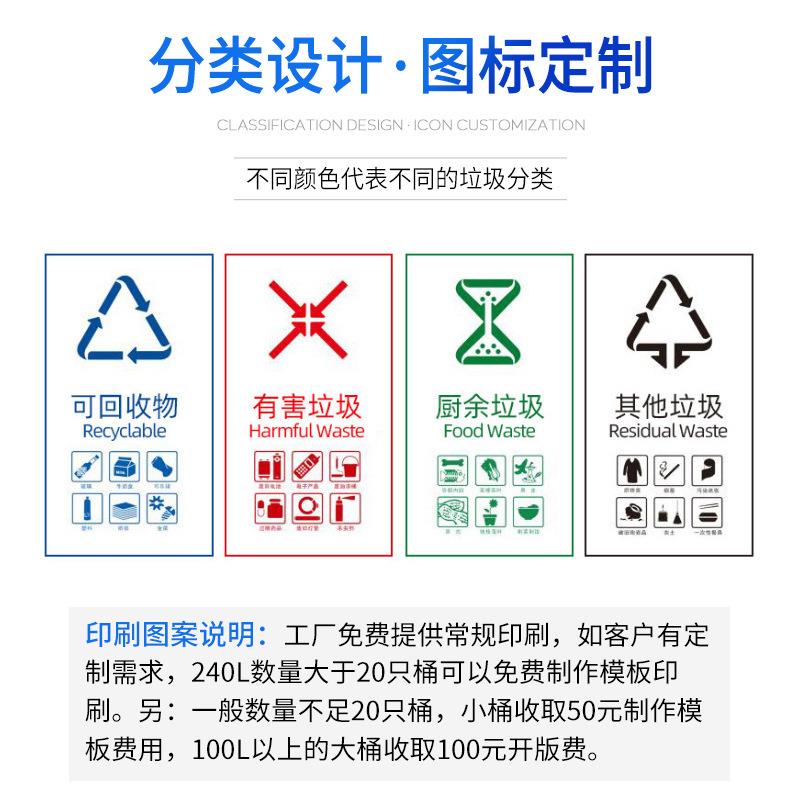 1京0L干15YZ-10TL湿分类垃圾圾桶无盖压圈圆形垃收纳桶北垃圾分类