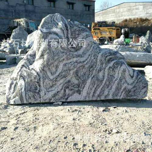 园林庭广院山风景石雪切片石刻字浪石头别墅小区假YAT场景观石摆