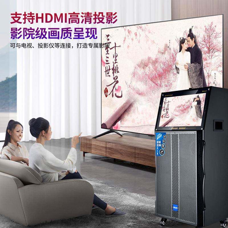 户外场舞移动响K歌音家用唱歌跳舞直卡拉播OK点歌机大功广无品牌/