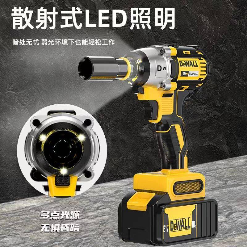德击沃电动手大扭力冲扳手无扳工刷锂BZZ电电板手架子汽修工木工