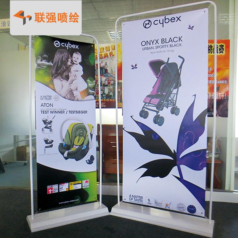 厂直销铁门型展架门38765质户外广家告式注水展示架80x180