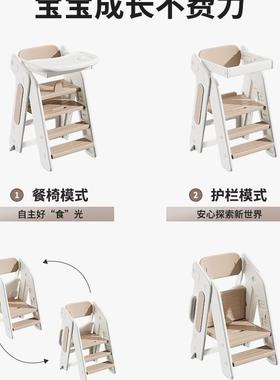 宝宝餐SBF椅折叠成长椅婴儿家用吃饭高餐桌椅儿童脚凳椅踩脚脚洗