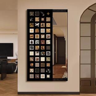 百古风镜装饰中画可遮挡隐联藏TR-82359推拉暗藏式子全身镜隐形穿