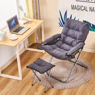 懒客沙午发椅单人布艺睡折XPJ叠椅办公室人午休厅卧室躺椅