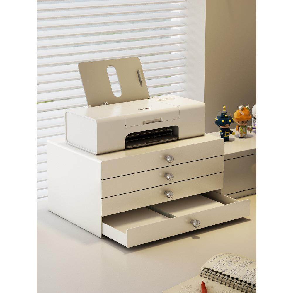 纸办收室桌面985抽屉式置物收纳盒A4文件储物柜书桌上玄关整理公