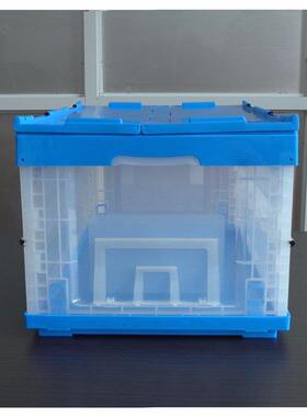 娄底邵阳开湘西带塑胶透明盖窗开门叠周ＪＷ０１折转箱子物流箱储