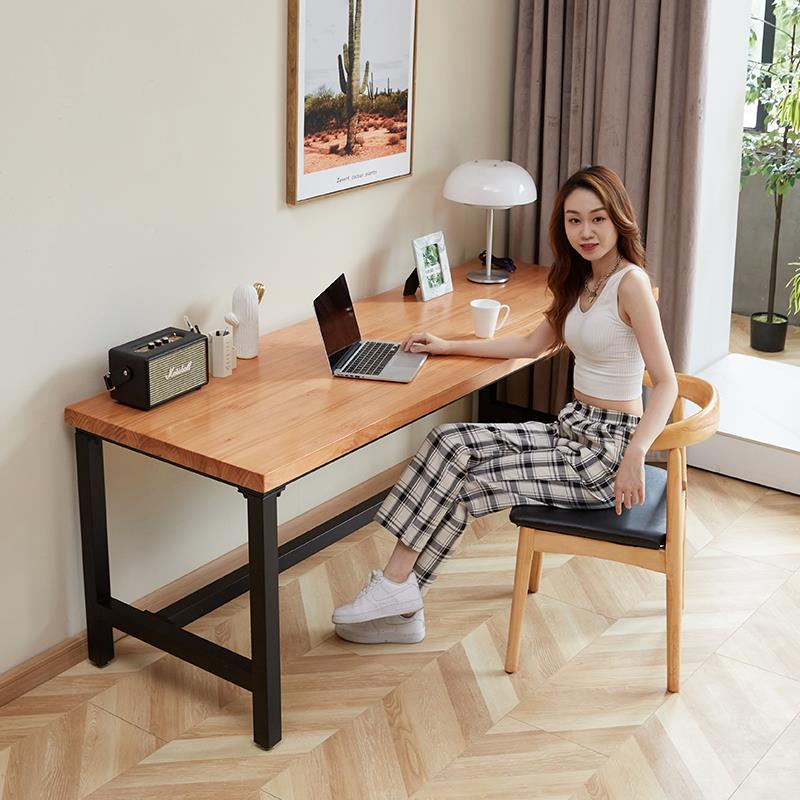 2IH型设计实电书脑桌台式简约现木代家用办F7685JSJ桌卧室学习桌