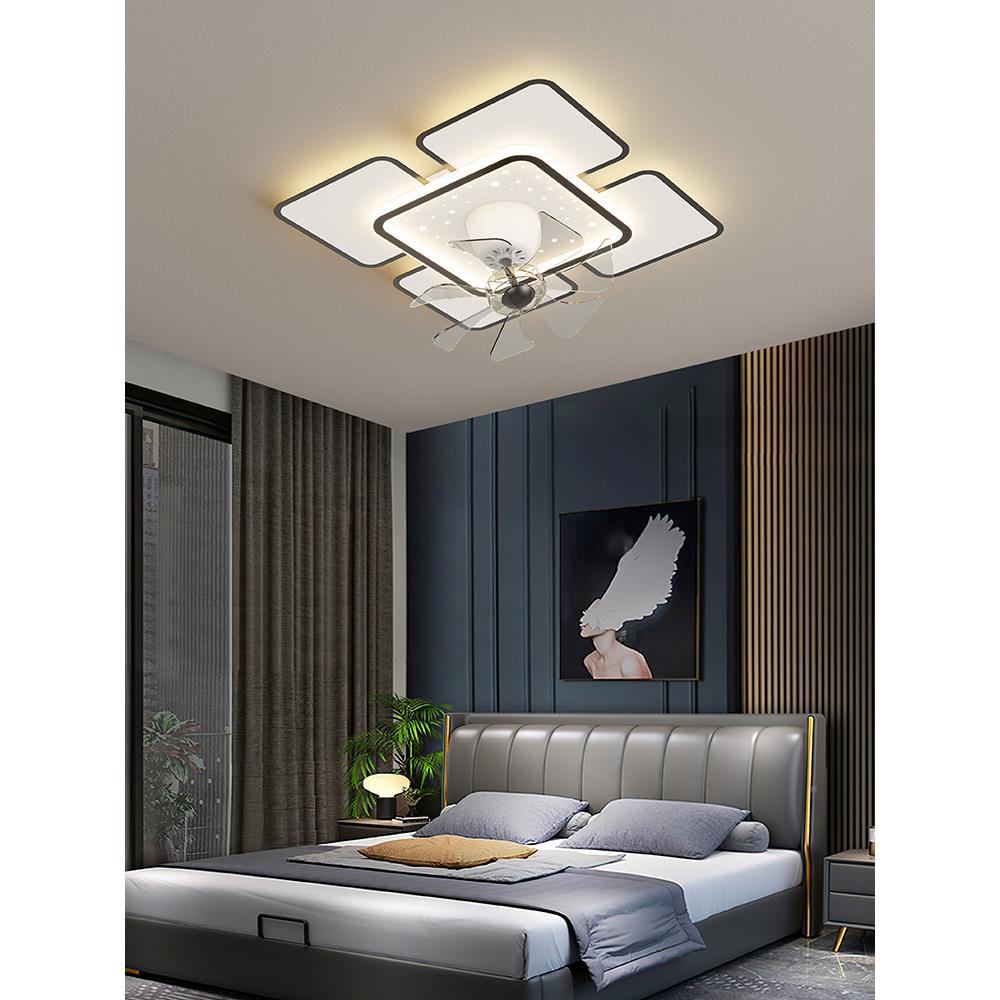 客厅风简约现代家用大气长方形吸顶灯20灯2FCG奢5年扇新款轻卧室