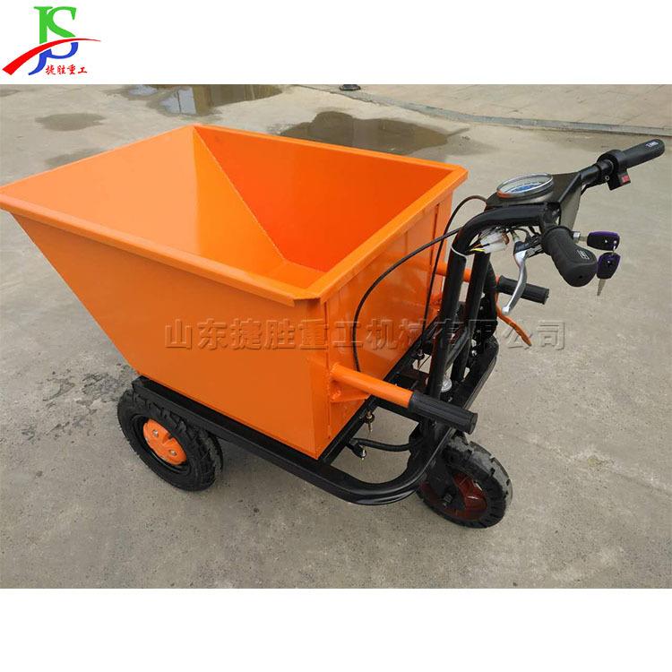 建筑工无品牌/地车货物运输厂手推间工车物料手推车电动手推翻斗