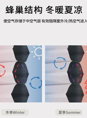 风琴帘半16322光卧室阳光房智语能音电动百叶窗蜂巢帘帘全遮光蜂