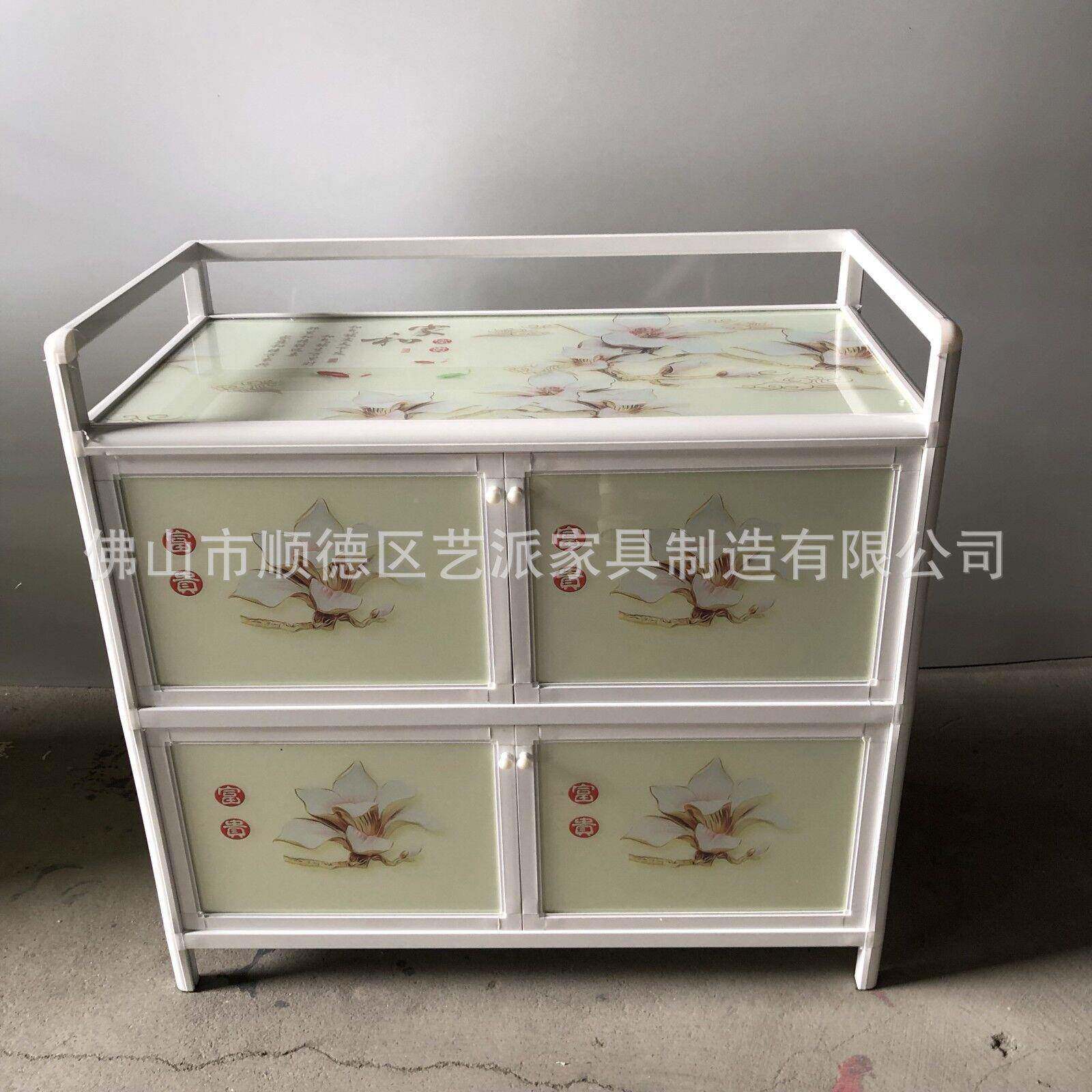 铝合金碗物OCR柜厨房物柜收纳橱柜餐边柜储柜小柜茶水置柜电磁炉