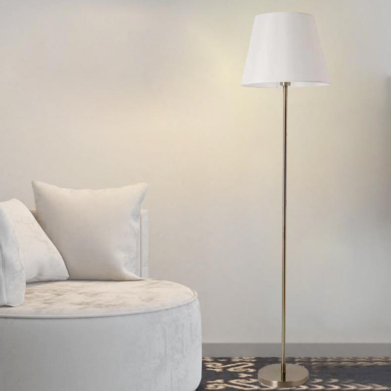 现简约布罩落代地灯厅卧室布艺创落地灯意装饰个明性沙发立式照灯