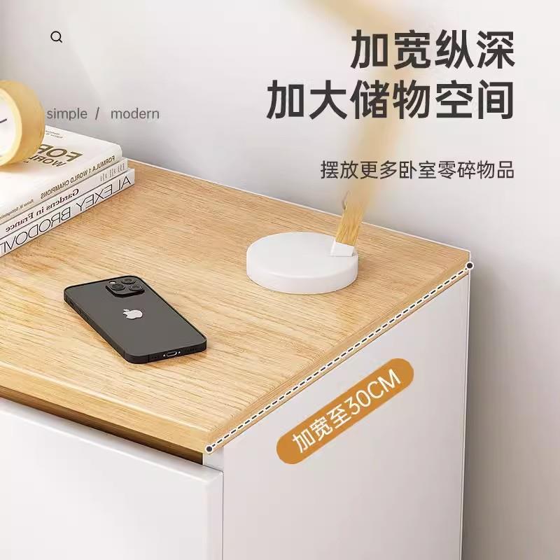 床头柜卧现代EIS简约室收轻纳柜简床头置物架创意奢小易柜子