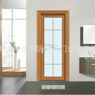 铝合金室卫生间钢化可玻璃洗平开门厕所手间浴640隔断单双包门定