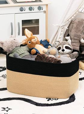?棉衣绳编织脏RKR篓大容量脏衣服收纳筐物厅客毯子宝宝玩具杂整理