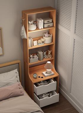 床小书卧202232窄头柜云梯置物柜收柜纳柜一体室柜子储物柜多层书