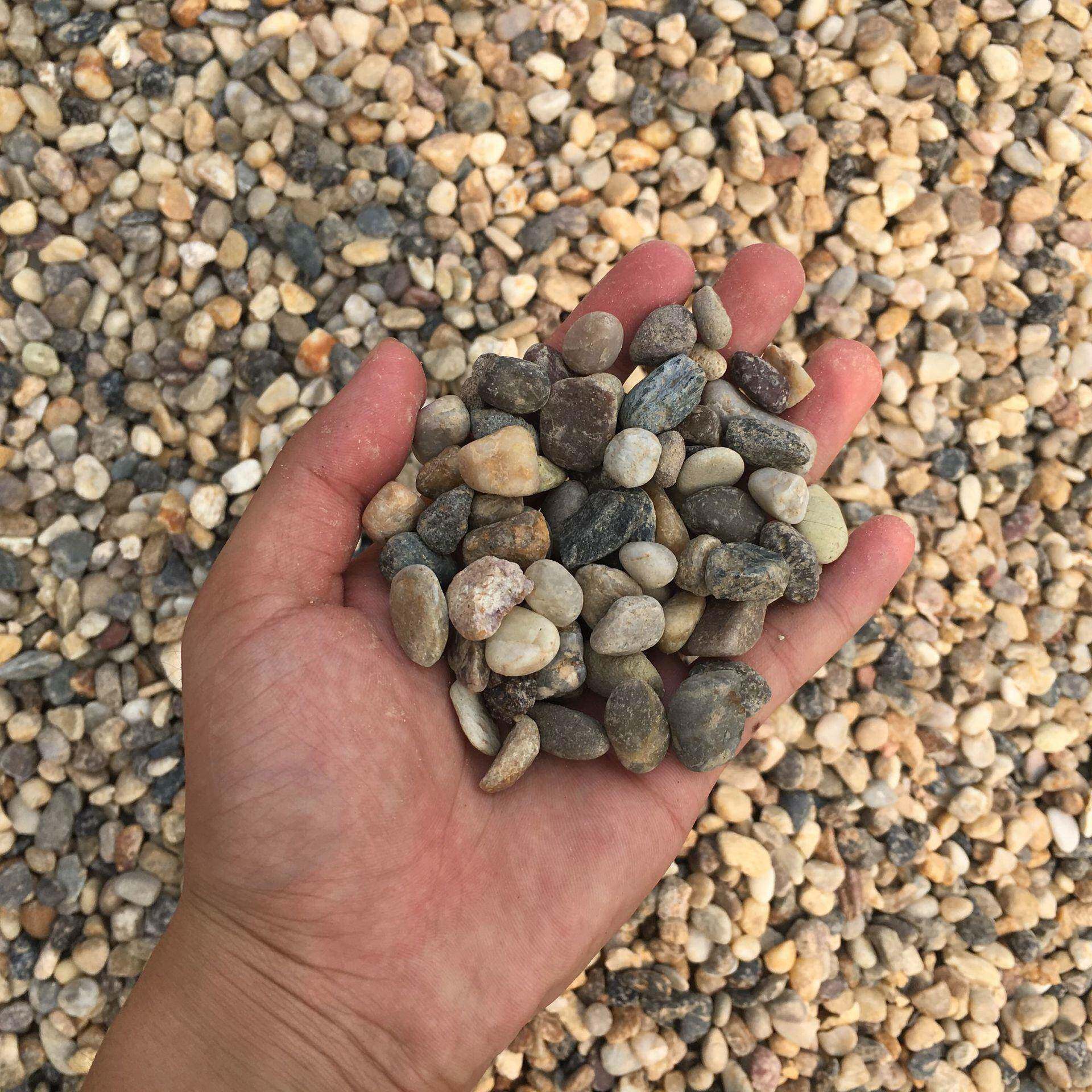 厂家销地05暖回专用豆理石污水直处过滤砾石垫层石子填鹅卵石滤料