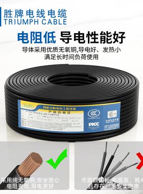 胜牌直销RYCE电V电线1.5-40平方国标软线P.VC材质450-7子50V东莞