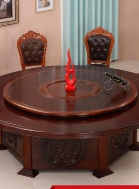 店大圆桌电动餐桌1厢JIU0店人15人20人饭包酒新中式大圆桌宴会专