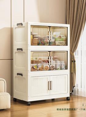 收纳柜免安装儿NGN置童衣柜塑料宝储物柜子家用卧室折叠物柜SJ新2