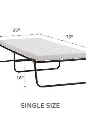 简易折叠陪床EGE午休办午睡床简人单便携款公室单床护家用午睡