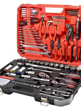 卡夫威10706尔手机修筒工具箱汽修工套装棘轮套扳具车间机械维修