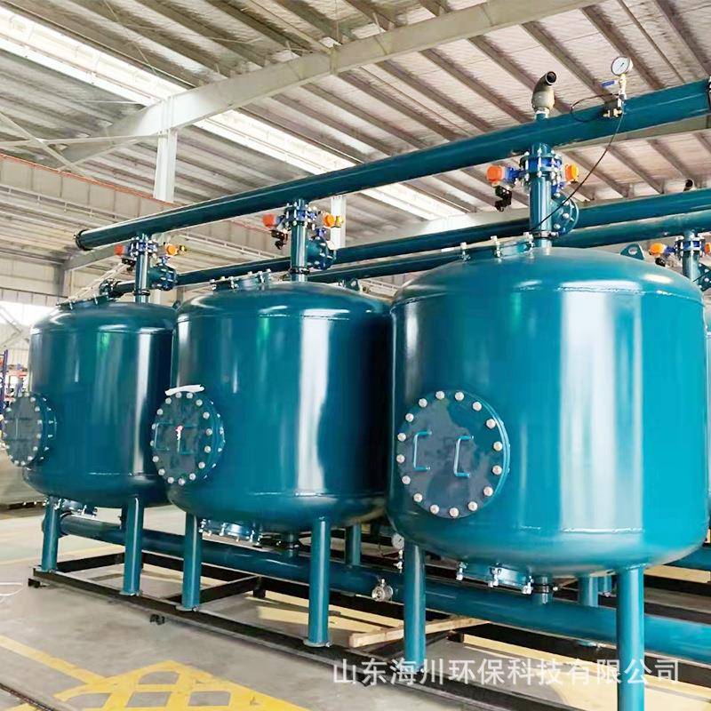 石英砂介质活性过滤多器工水业处理机械过滤设备地炭下自来水过滤