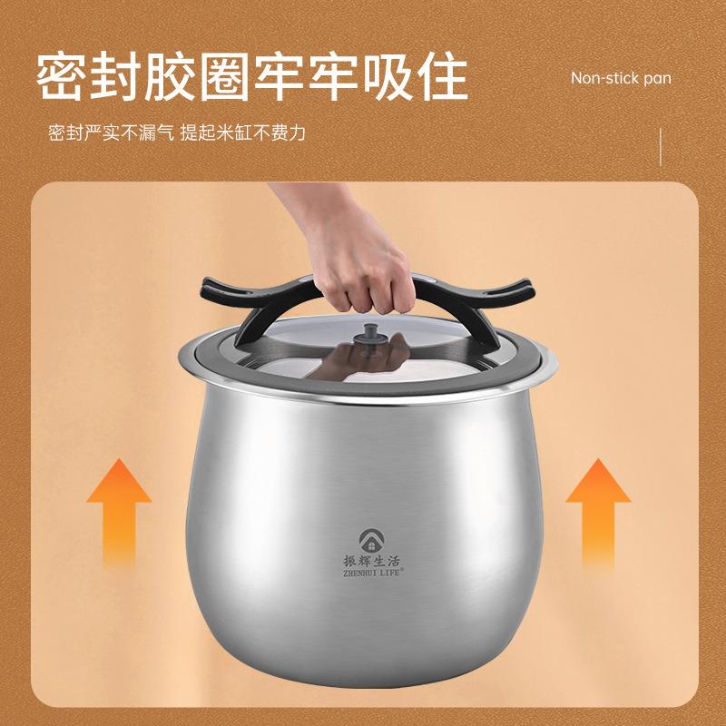 304不密锈钢米大桶防虫潮30斤装杂粮面粉储米防缸密MFO封防霉封容