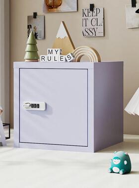 制新品钢小新桌面柜DQS子小型桌面密码柜家用宿舍艺密铁码锁清收