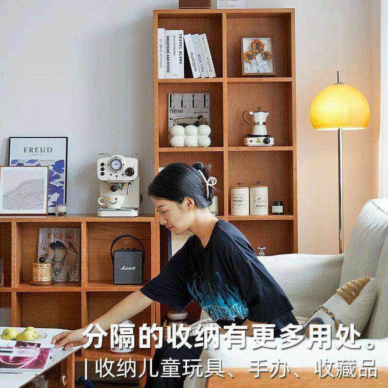实木落书柜地物架书樱桃木橡木家FWB用客厅架卧置室收纳储物柜