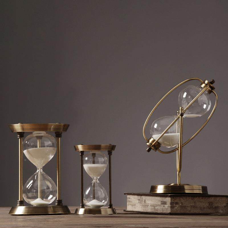 欧4371式轻奢创意时沙漏计摆间件创个性办公室家居时器30分钟6意0