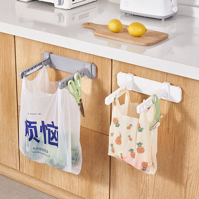 垃圾袋支架挂钩支撑架家用厨房壁挂式折叠塑料袋垃圾桶收纳挂架子,家庭/个人清洁工具,垃圾架,淘宝优惠券,粉丝福利购,淘宝优惠卷