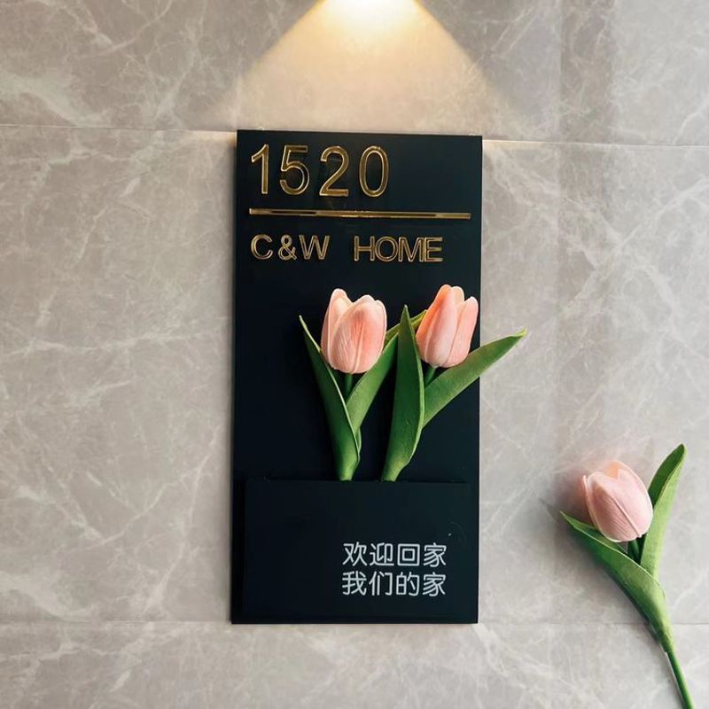 2025新款创意亚克力门牌轻奢欢迎入户门牌号码房间个性化