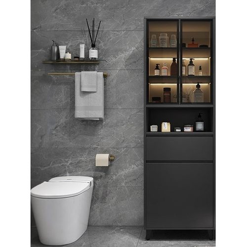 需定制蜂窝铝浴室柜侧边收纳柜防水储物柜落地卫生间马桶侧柜置物